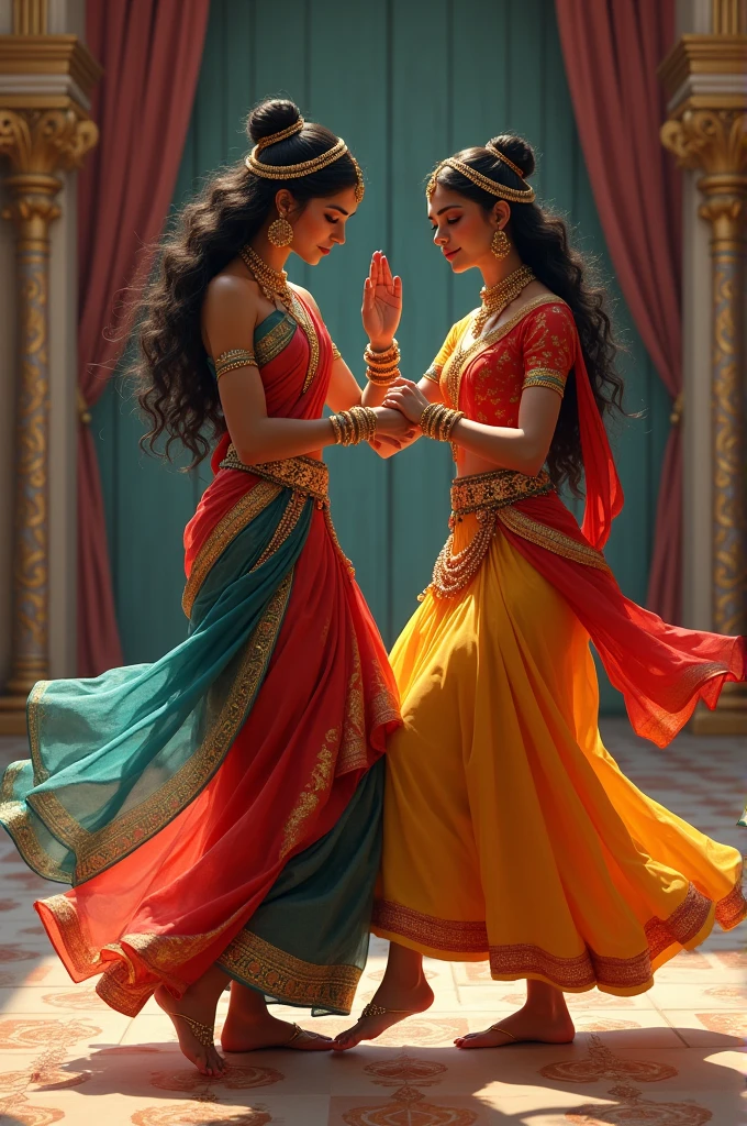 Indian queens stopping on eachothers feet
