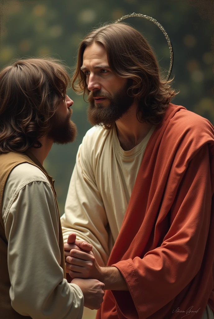Jesus talking face to face