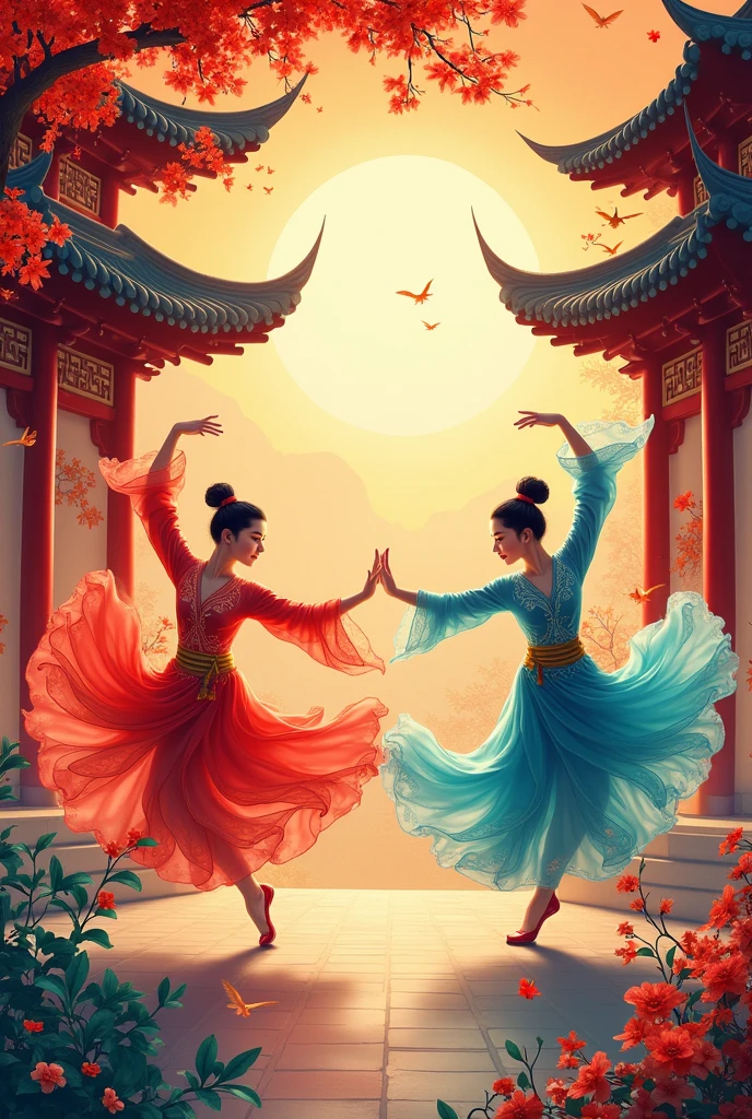 A poster about the hobby dancing, in chinese