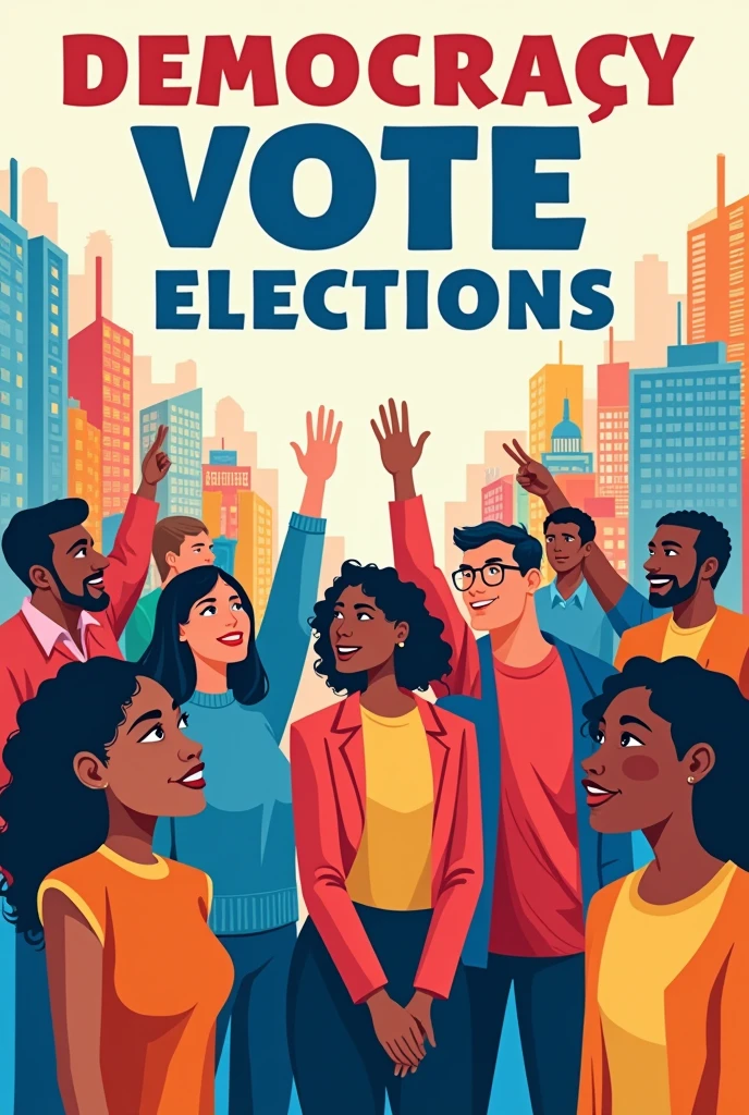 poster about the importance of democracy and participation in general elections