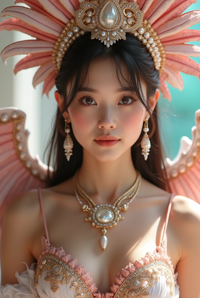 (masterpiece,best quality:1.4),(8k,raw photo,photo realistic:1.2),(shiny skin),detailed skin,detailed face,detailed eyes,Sparkling eyes:1.3,Symmetrical eyes,Detailed Background,detailed hand,1girl,natural make-up,((cute )),(white Flashy and colorful costumes), natural breasts,young trendy hair, ((Teenrage breast)),(((Little Teen Samirl))),((shiny cleavage)), (very beautiful cute), (beautiful asian),, girl cute-fine-face,,Cute smile, (super detailed Samba Costume Fancy design,trend),nsfw,sexy Instagram style,,face of the Golden Ratio,Samba Carnival in Japan,(((Japanese teenagers)))at location, cowboy shot