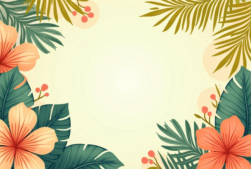 A background illustration inspired by Golden Week with a summery feel
