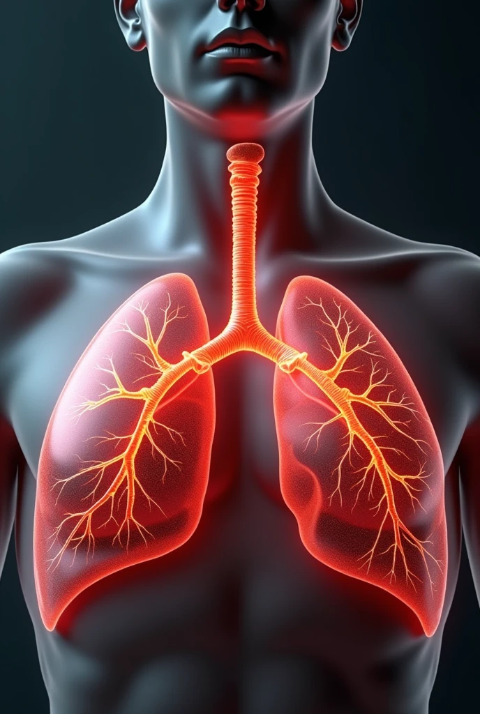 image of an animal with lungs to explain