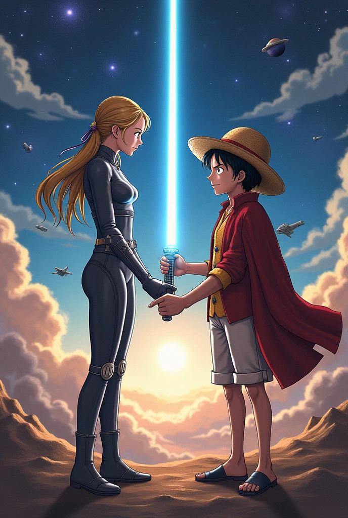 She a star wars girl and he a one piece boy.