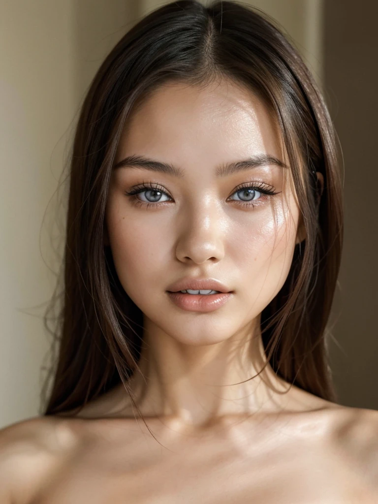 Close-up of a naked Japanese woman posing for a photo, Photo of a beautiful Japanese woman, soft portrait 8k, Beautiful model girl, nude, full naked body, Portrait of Sophie Mudd, Beautiful model girl, extremely beautiful face, beautiful detailed body and face, beautiful face, beautiful delicate face, Portrait of a beautiful model, beautiful face portrait, beautiful delicate face, beautiful young model