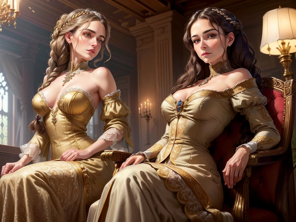 (masterpiece:1.2), (best quality:1.2), newest, intricate details, perfect anatomy, detailed skin, detailed eyes, perfect hands, perfect face. High resolution, 1woman, noble woman, ((early 20th century)), graying hair, ((40 years old)),((wrapped braid)), ((pinned up hair)), ((haughty & Imperious expression)), aristocratic, ((perfect posture)), ((smoky eyes)), ((mascara)), ((manor house)), lovely features, arrogant, (regal), ((condescending)), ,Lady Herenhaus, Rubric Maxim