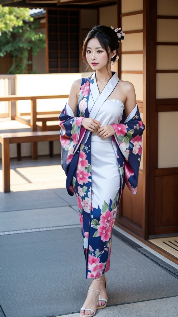 Kimono open shoulders open legs