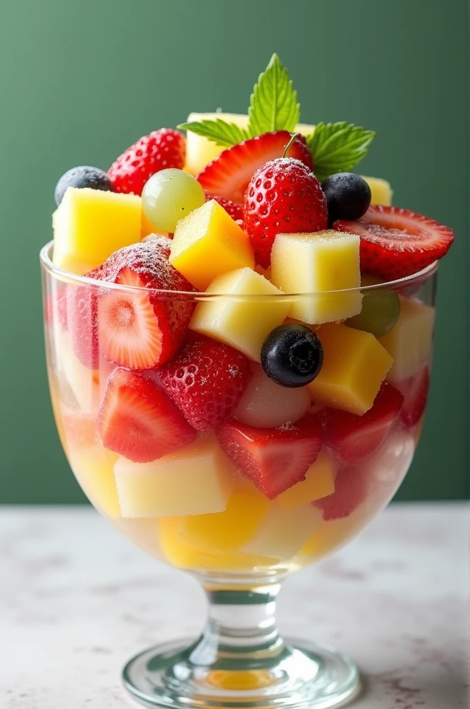 fruit salad*: Combine pineapple with other fruits such as strawberries, watermelon, Grape, and mango for a refreshing dish.
