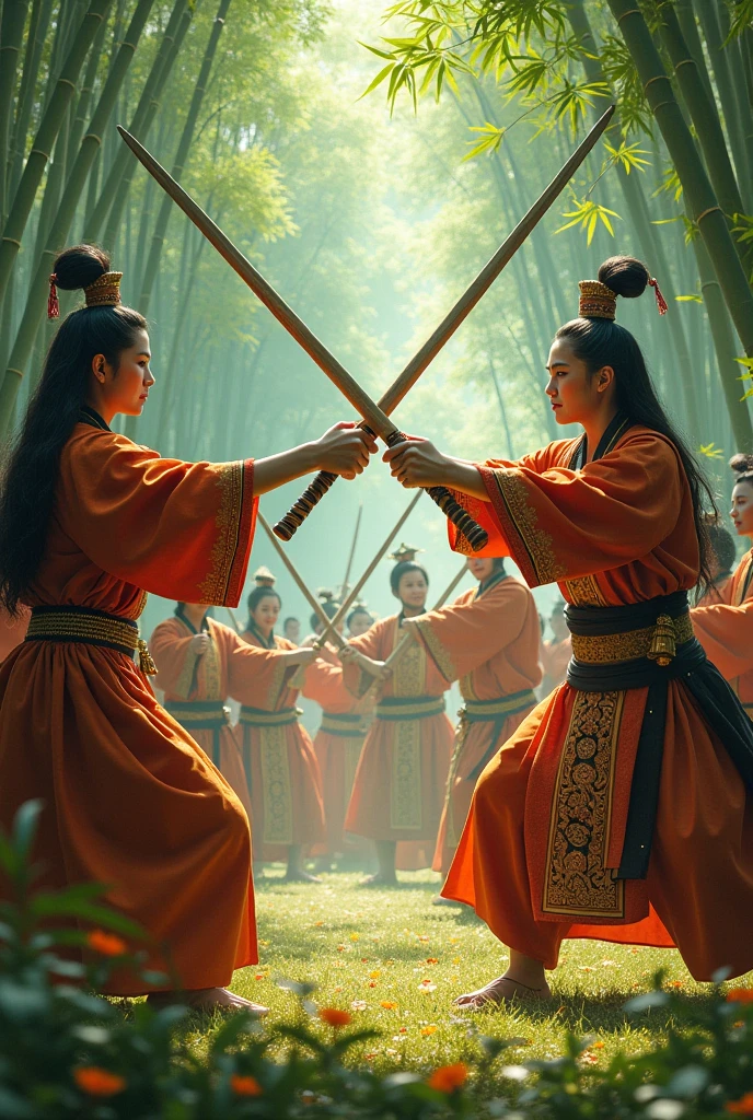 Bamboo swords royal tribe