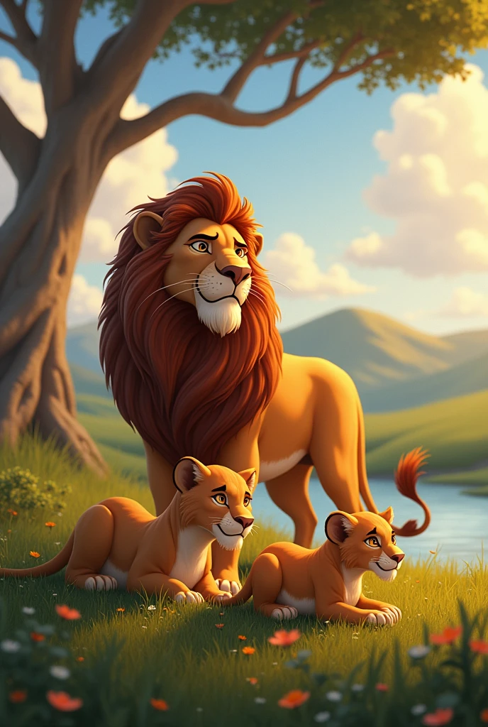  Beautiful Lion family 