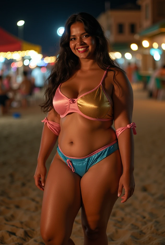 smiling seductive kailyn woman poses wearing a ((colorful huipil)) in a parade <lora:kailyn_01:0.4>, ((masterpiece)) (professional photography), best quality, high quality, high-definition, extremely detailed, High detail RAW color photo professional, textured skin, goosebumps, bright eyes