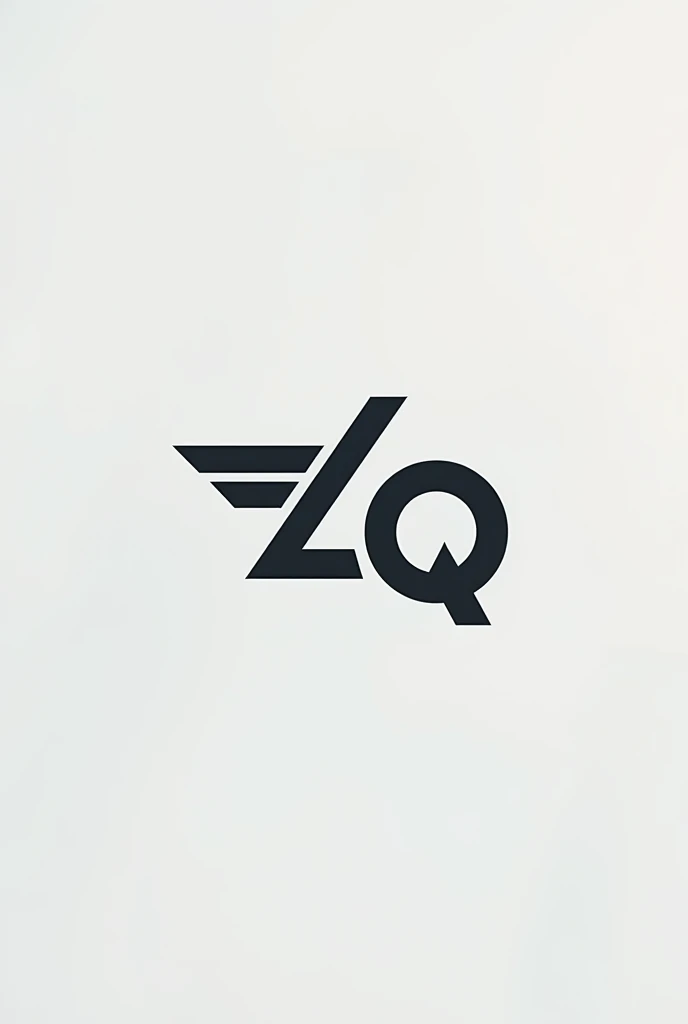 Create a logo for an engineering company called Z&Q that has the shape of a plane