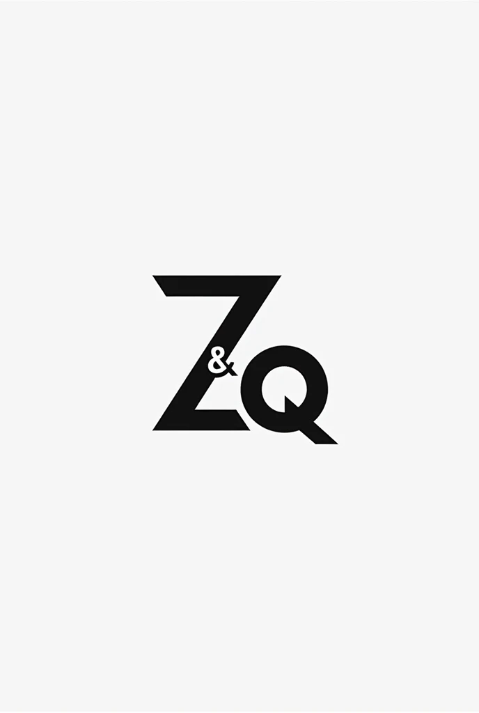 Create a logo for a civil engineering company called Z&Q that has the shape of a plane