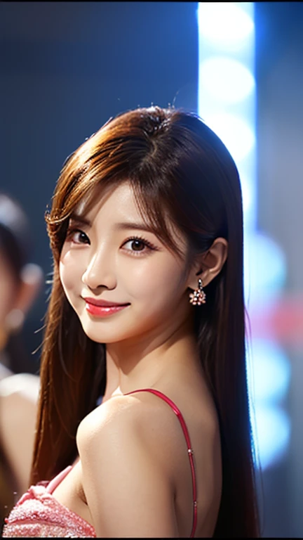 (a beautiful korean k-pop GIRL-GROUP IDOL, EXID-Hani, EXID UP AND DOWN MV, AH YEAH, HOT PINK, underrated group, real-life Cinderella, real -life rags-to-riches, fashion model, VERY TALL LADIES, LEGENDARY K-POP IDOLS, PHARKIL FANCAN, CHART REVERSAL, MUSIC BANK,
extremely detailed face, beautiful eyes, elegant makeup, long silky hair, flawless skin, delicate facial features, gorgeous smile, ample bosom, perfect figure, fashionable clothing, dynamic pose, cinematic lighting, photorealistic, artistically rendered, vibrant colors, masterpiece, (best quality,8k,highres,professional,ultra-detailed,photo-realistic:1.37), SFW,) #EXID #STAYC #IVE #SNSD #IU #BTS #DREAMCATCHER