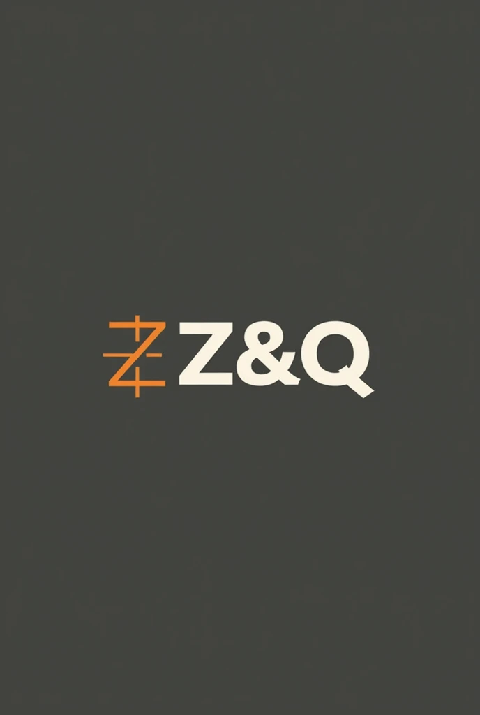 Create a logo for a civil engineering company called Z&Q that it is like on a construction sheet but the plane in the background does not have many details but combines dull colors called Z&Q that does not have the white color
