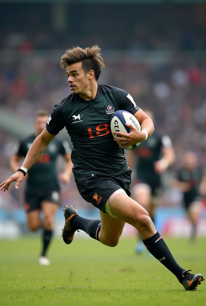 rugby player scoring a try at foz rugby
