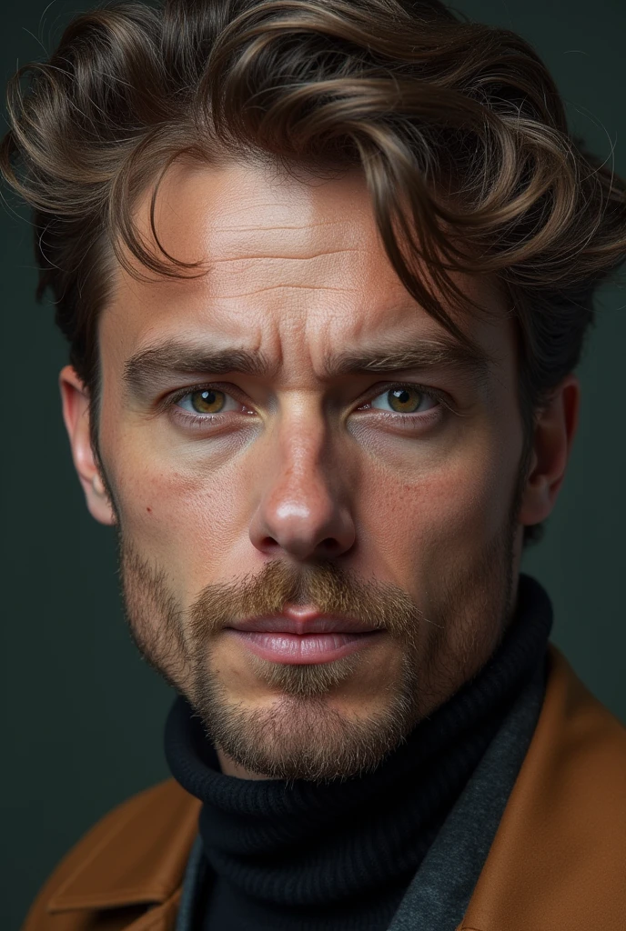 generates an image with various men's faces