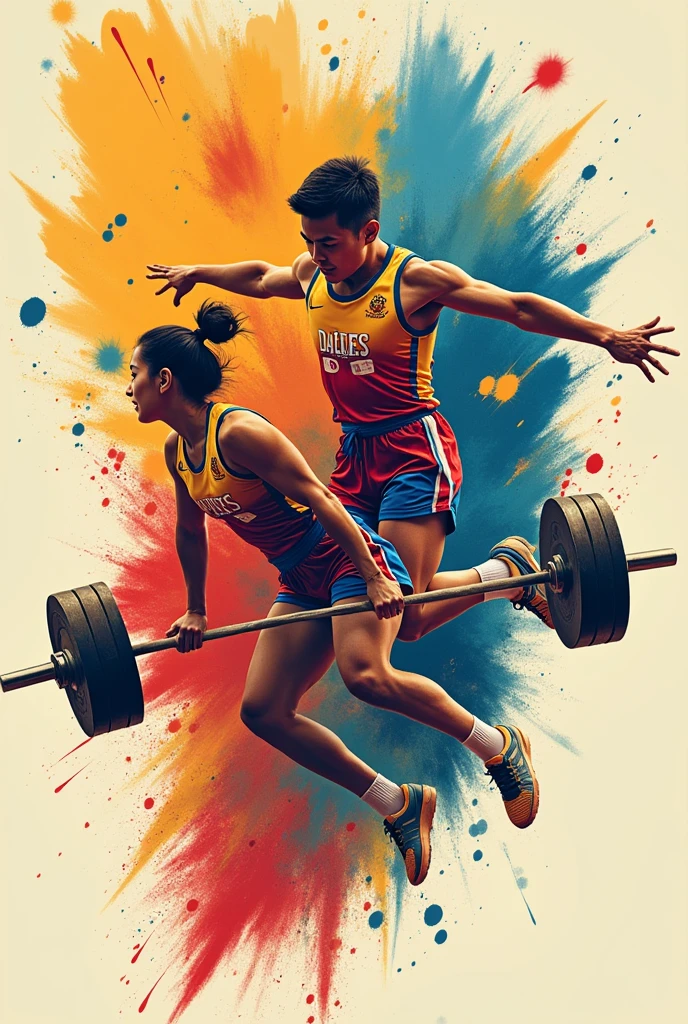 Carlos yulo and hydilin Diaz make poster making