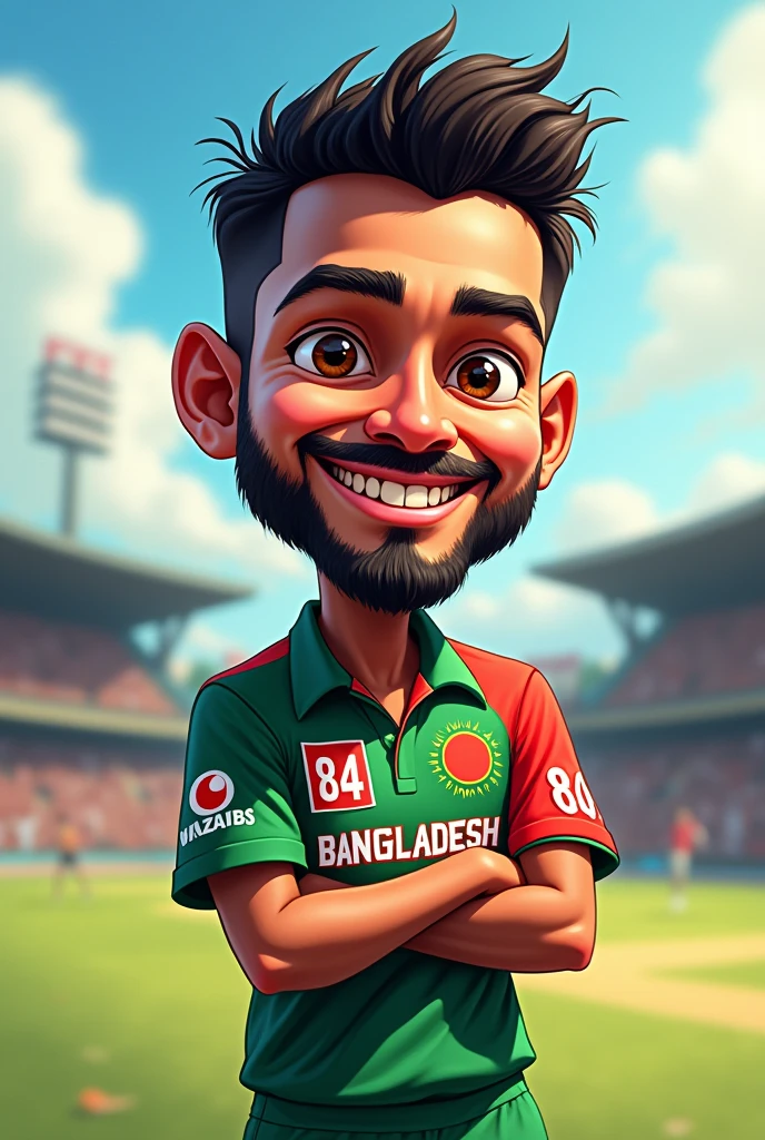 Cricket cartoon Bangladesh
Jersy number 84
Player name Tamim
