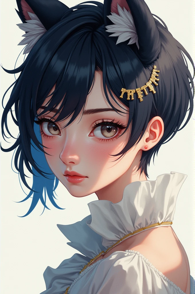 Girl cup h, the most beautiful in the world, wolf cut