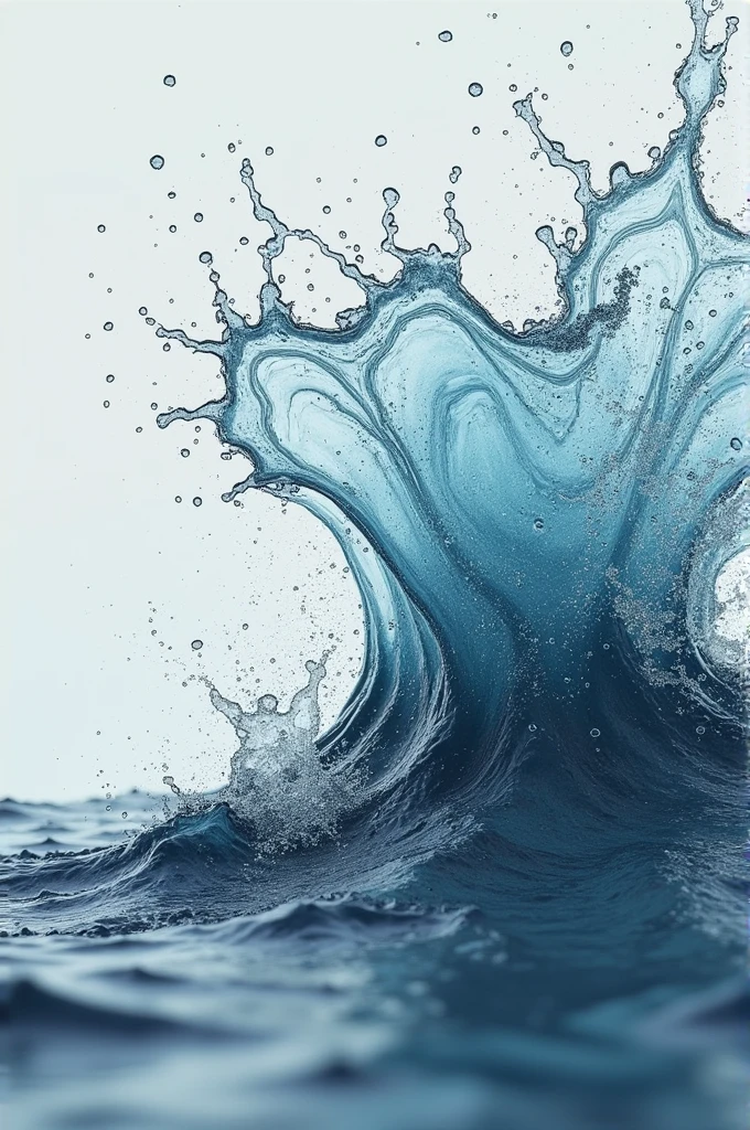Water splash Brushes titanium