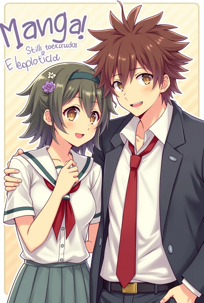 manga shonen, cover, shonen manga, Manga cover, two character