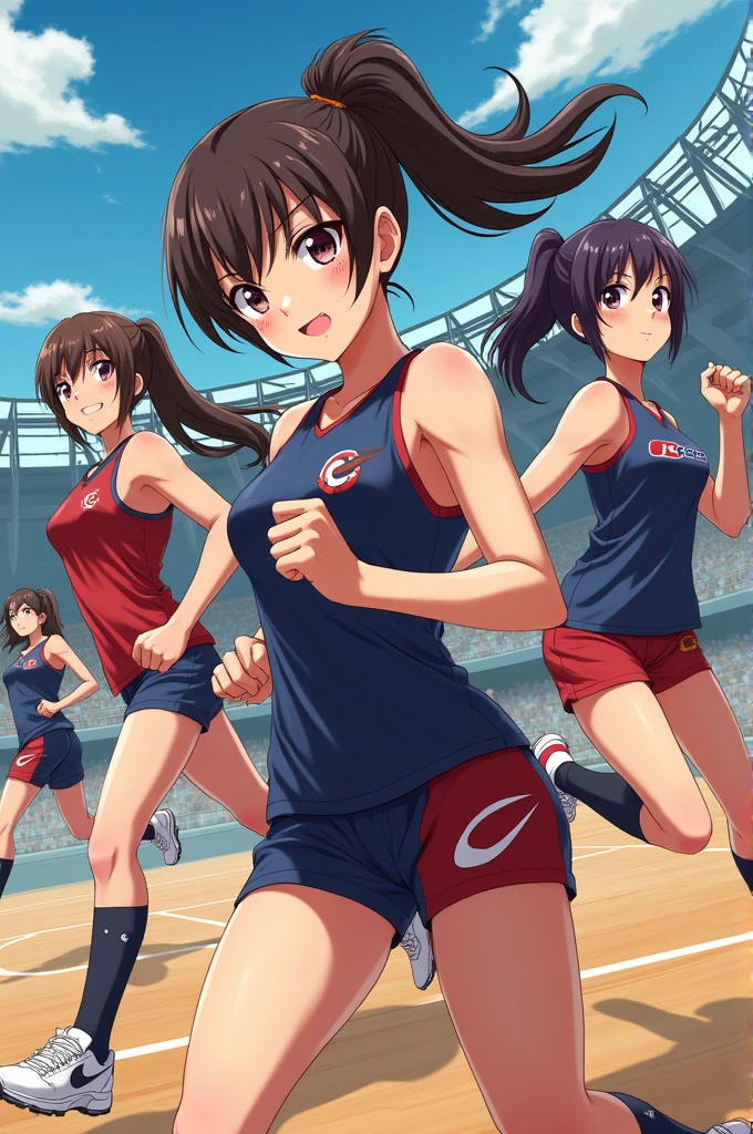 Hot sports anime girls