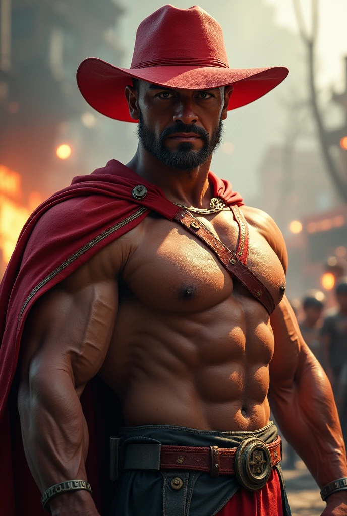 Red hat hero man