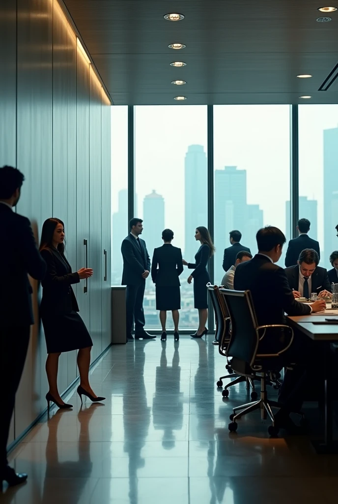 Shanghai,Office Building,office,Law firm,员工Work Scene,Suit tie,High heel,Work Scene,Various angles,Film Style