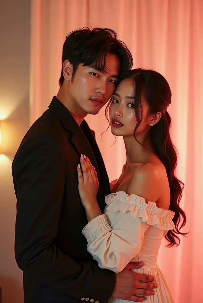 Jaekyung with a very pretty model in an Instagram post confirming their relationship