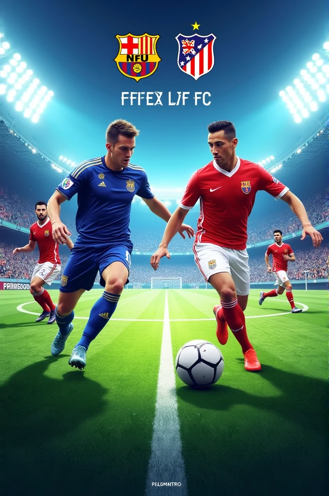 Football poster, Mancos FC vs Princesitas FC 