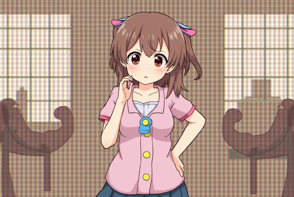 「Troublesome girl」Themed background illustration