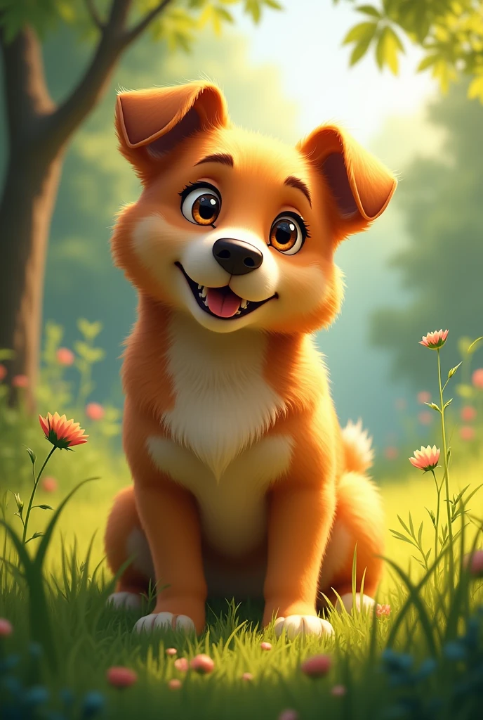 a dog
