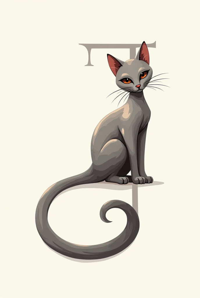 a signature that has a cat and the letter J