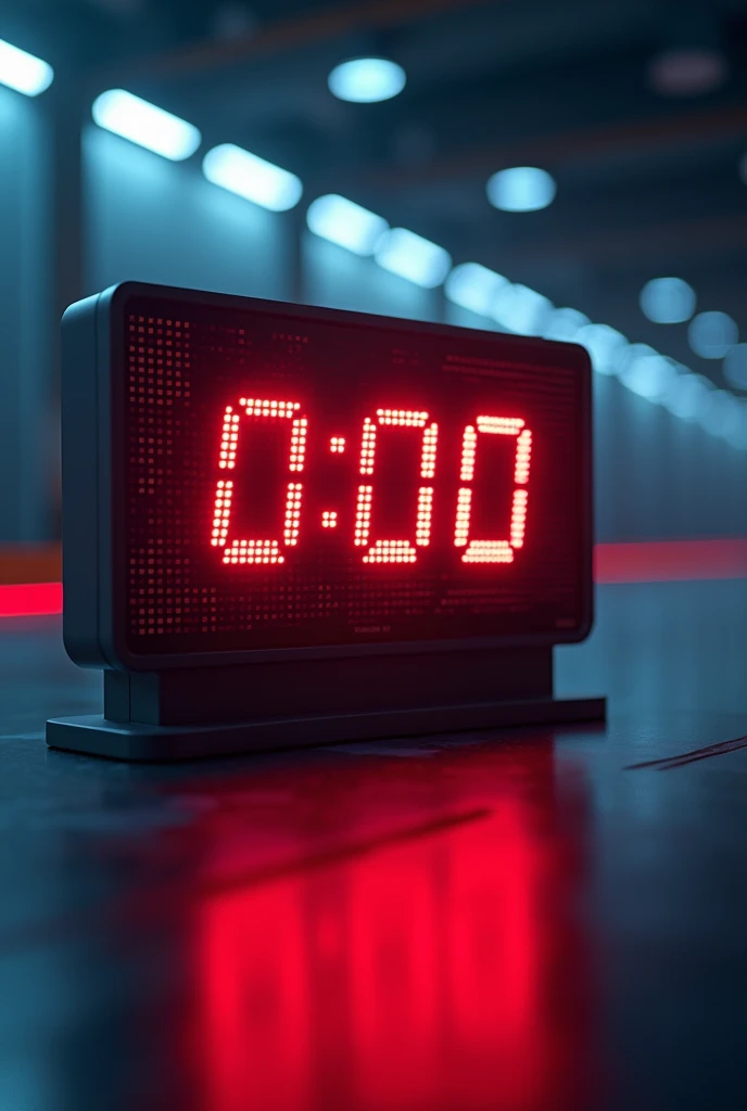 A poster in Spanish of a numerical counter similar to the one on the NBA scoreboard, thousandths away from reaching 0