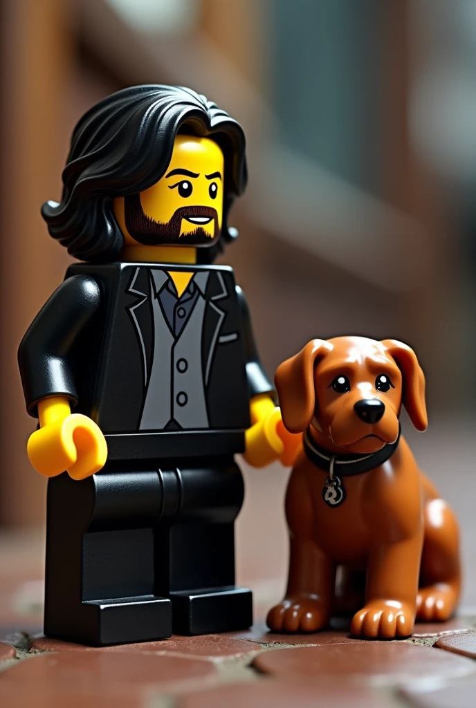 Lego John wick and dog