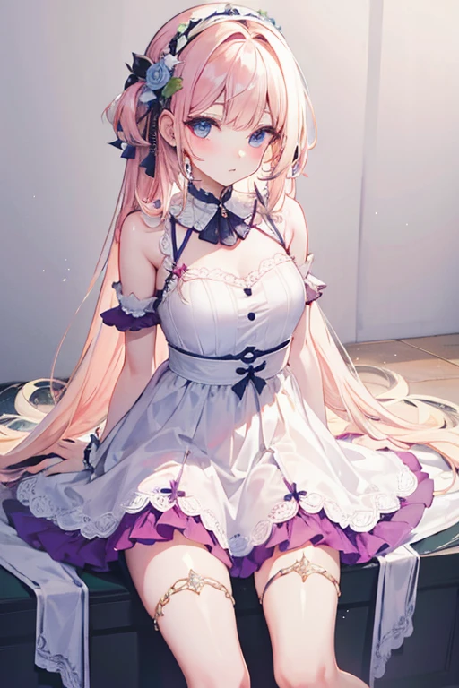 ,Beehive hairstyle,Eye Reflexes,Masterpiece,Highest quality,8k,A world of light,Highly revealing clothing,Feeling embarrassed,とてもFeeling embarrassed,Panty shot,(((blush))),(((Are crying)))(((Cute hairstyle)))(((Looking up)))Wearing a mask decoration,Large mask ornament