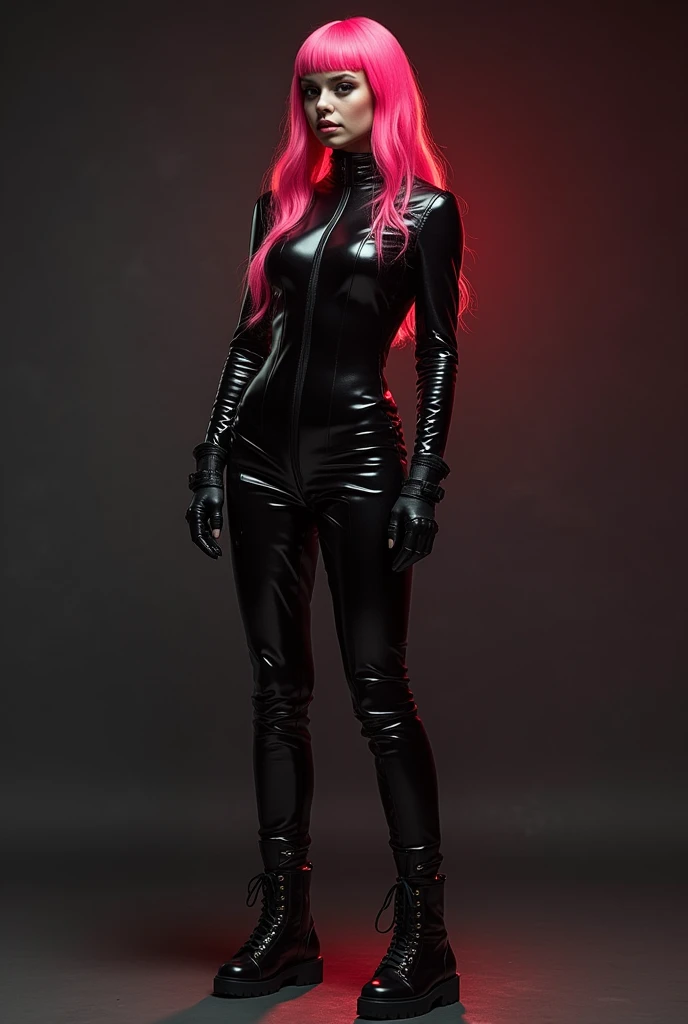 Kool 1, 1 Girl, Solitary, 1 face(From the front),(Upper Body:1.3),((Looking at the audience)),Latex clothes