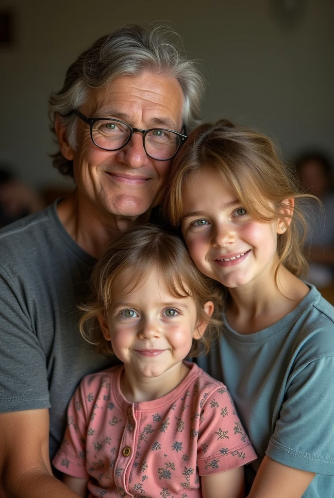 mother 40 years old, father 40 years old, daughter years old, son 22 years old