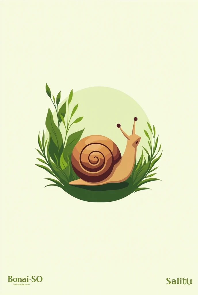 nature organization logo with a snail in it
