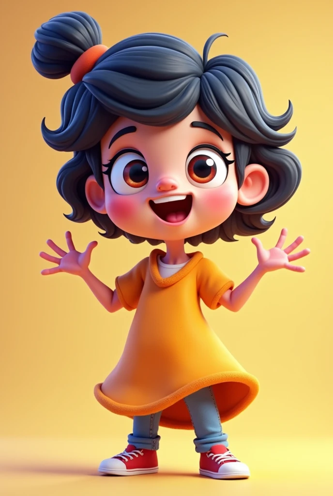 Make a 2D cartoon-style presenter avatar