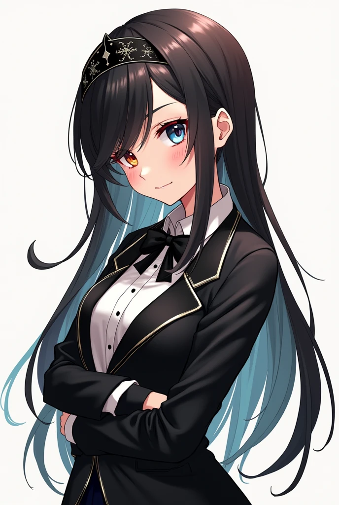 anime style drawing black character