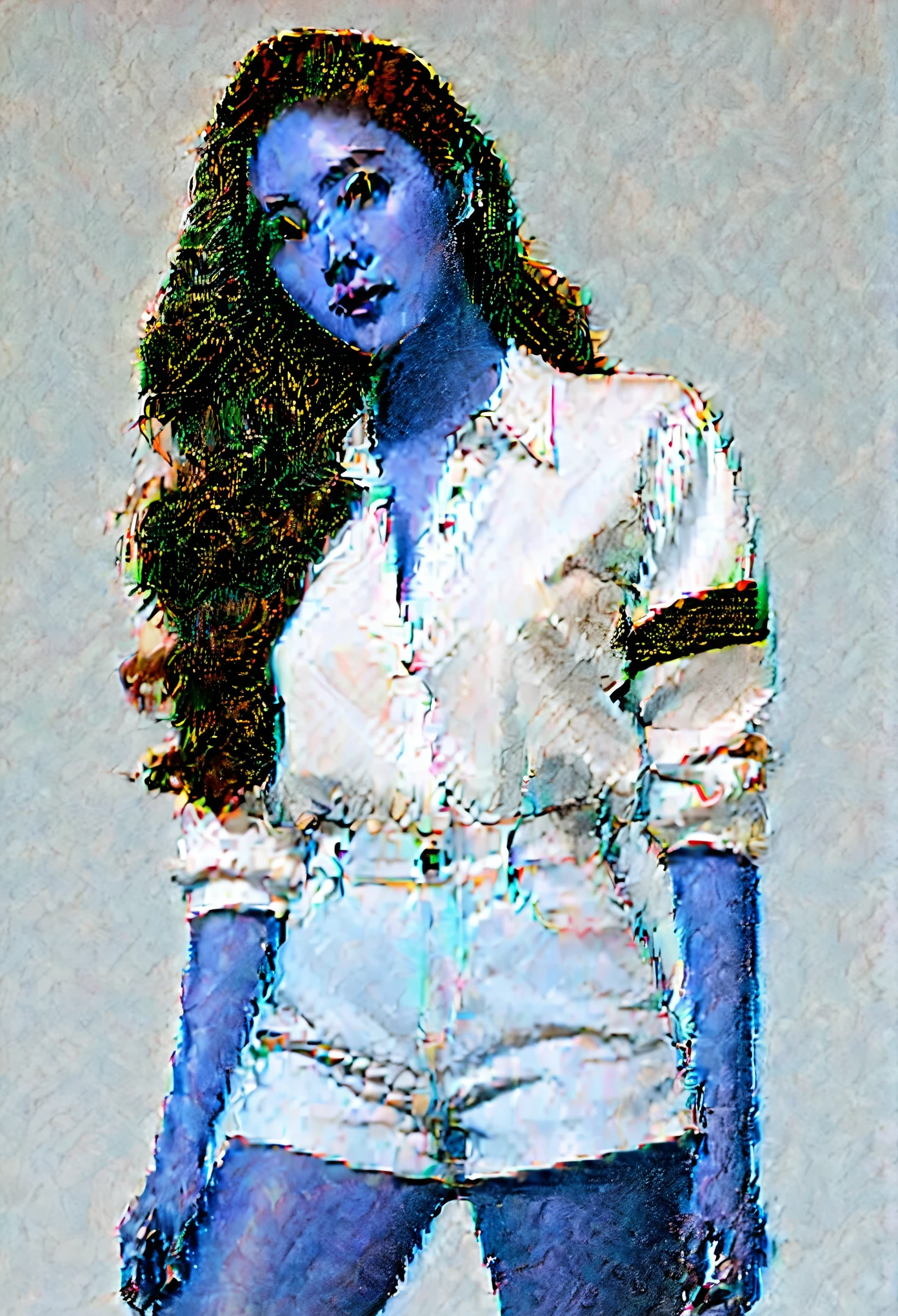 entire person,hyper realist, Different angles,Ethnicity: latino,Gender: female, kor: 27 anos de kor, Height: , two meters, full body type: triangular, Face type: rectangular, Hair color: blackw, eyecolor: Unripe, cor da pele: offwhite, HAIRSTYLE: long hair, Type of Footwear: social