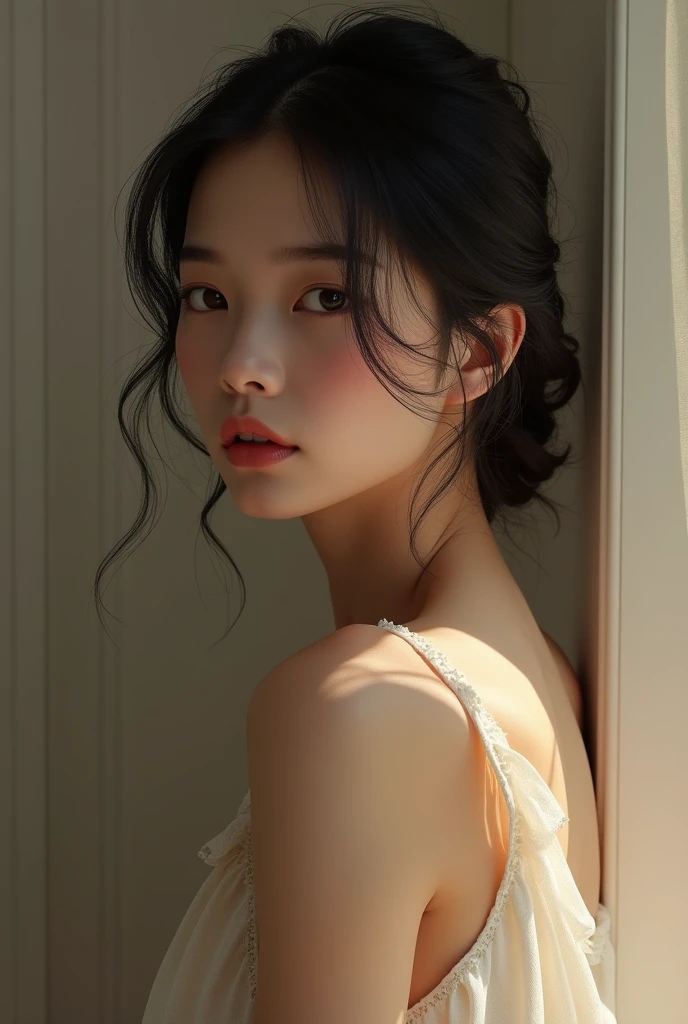 Naked Asian woman