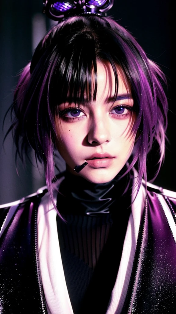 フェイスペイントをしたサイボーグのBeauty, whole body, cyber punk, Fashion Model, Beauty, masterpiece, Francis Bacon's painting style