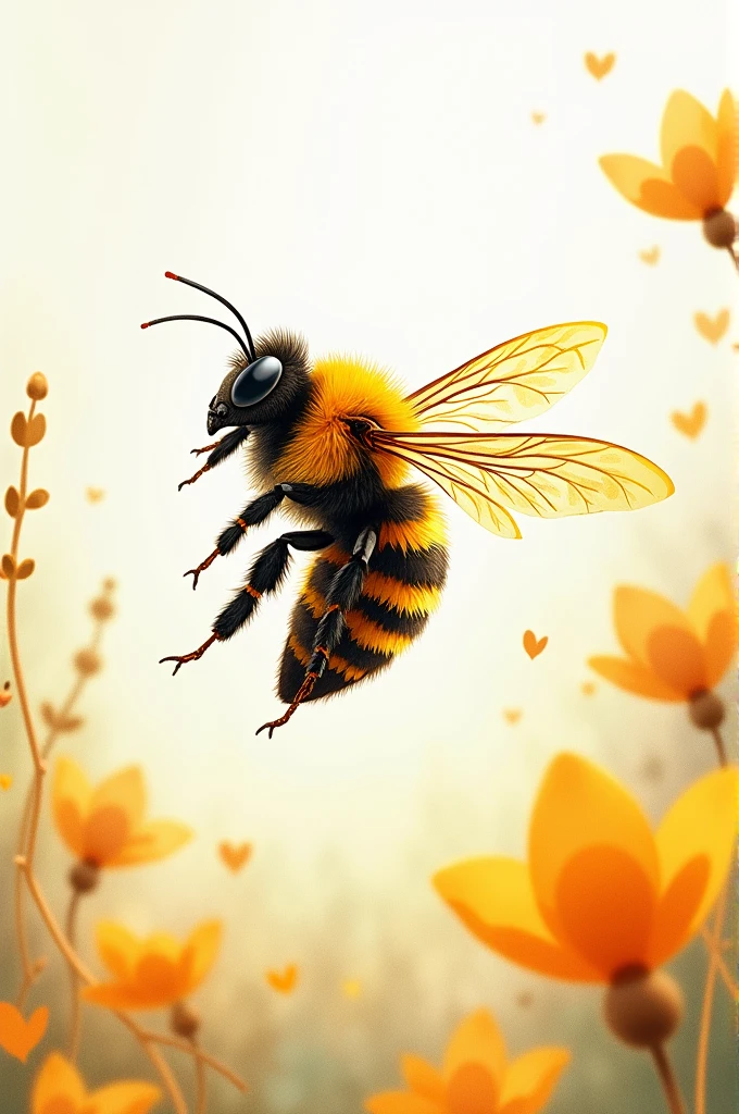 Watercolor bee art
