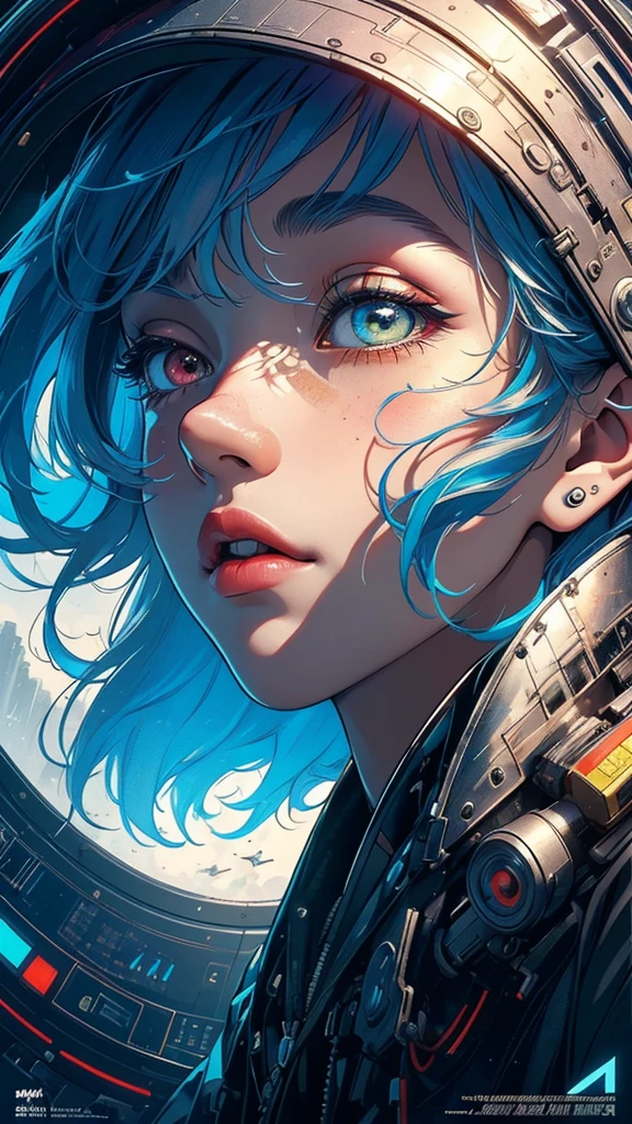 (((masterpiece, highest quality))),(((solo:1.2))),(((1girl:1.2))),32k wallpaper, very detailed, poster, vintage science fiction,(((((geometric cinematic movie poster))))), (bauhaus), shape,(((abstract))),(mid century modern),movie poster,(((((portfolio))))),(((((Close-up))))),(((((bust up))))),((((more various angle)))),(((highlight))),Vast landscape,((((heterochromia)))),(((complete. detailed face))),(((Extremely talented))),(((most complecated machine))),Colorful color scheme
