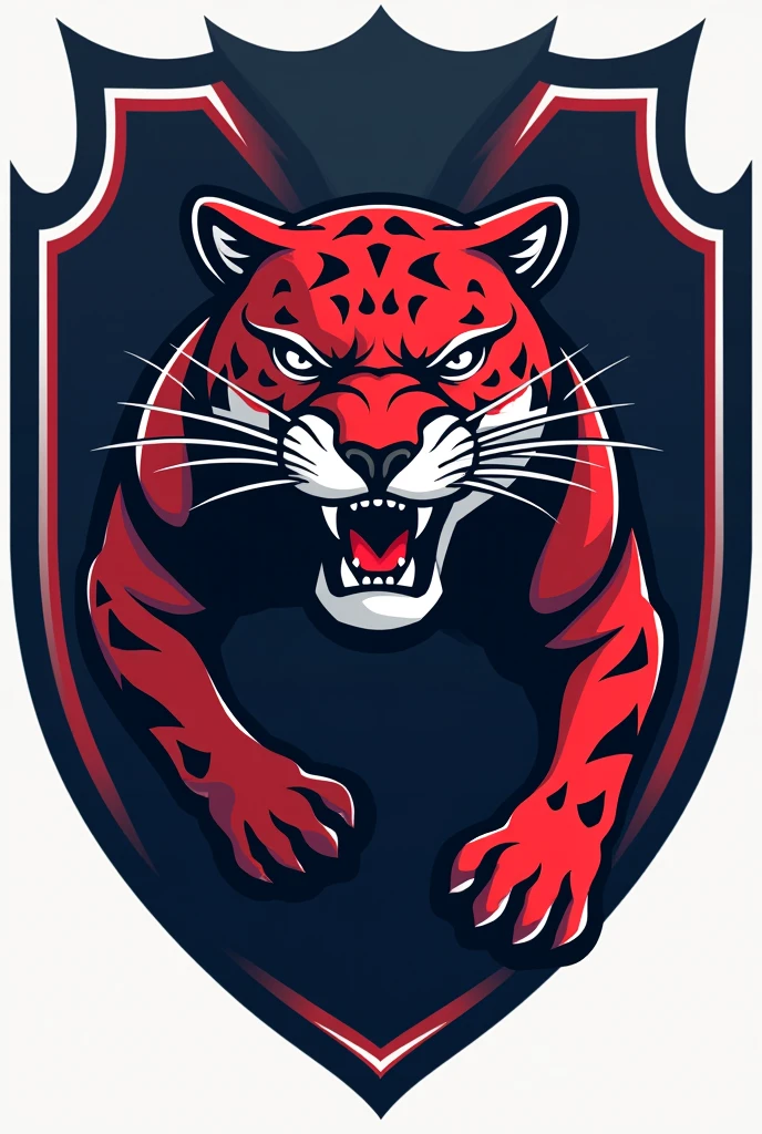 Jaguar sports team crest with a jaguar as mascot