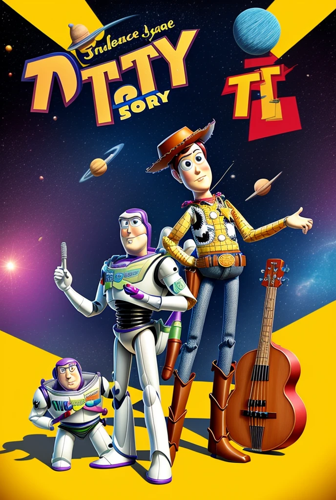 Toy Story,Bass,Space, Cartoon Style