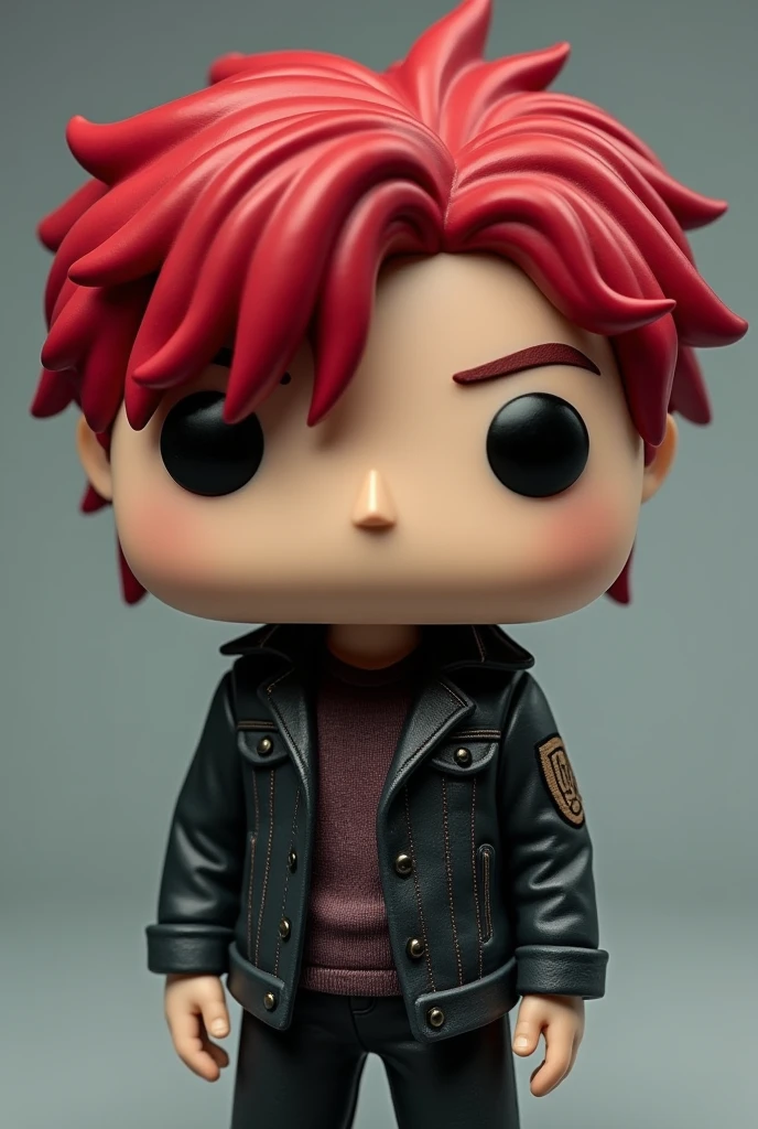 Funko pop Emo jacket hair in the eye red hair and boy